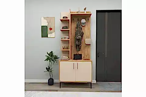 JULENDOR  ASKILI MODERN PORTMANTO,, ATLANTİK ÇAM BEJ