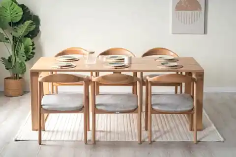 ATLAS MASİF YEMEK ODASI TAKIMI, BEJ