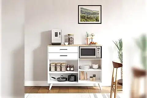 LAVO ÇOK AMAÇLI KAHVE KÖŞESİ DOLABI, 4 KAPAKLI 2 ÇEKMECELİ