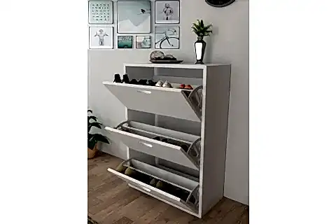 TRIPLEX DÜŞER KAPAK AYAKKABILIK, BEYAZ