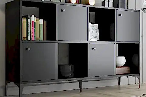 SATÜRN ÇOK AMAÇLI DOLAP KONSOL, 120 CM, SİYAH