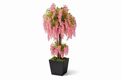 PEMBE WİSTERİA SALKIM YAPAY AĞACI, 190 CM
