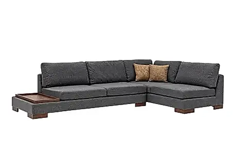 TULİP KETEN KÖŞE KOLTUK, ANTRASİT, SAĞ KÖŞE