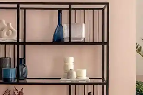 LOLA METAL KİTAPLIK, SİYAH, 120 CM