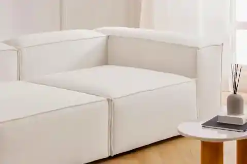 FRİD KETEN SAĞ KÖŞE MODÜL, KIRIK BEYAZ
