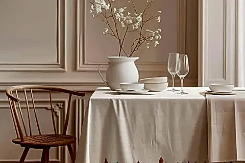 KARLI KÖY PAMUK MASA ÖRTÜSÜ, 100X100 CM