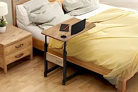 BAMBU YÜKSEKLİK AYARLI SEHPA, ATLANTİK ÇAM, 60X40