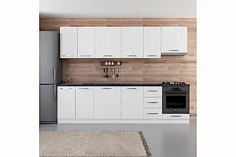 MİNAR SEZGİ 290 CM MUTFAK DOLABI BEYAZ 290-B5