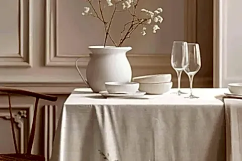 BAHAR SOFRASI PAMUK MASA ÖRTÜSÜ, 100X100 CM