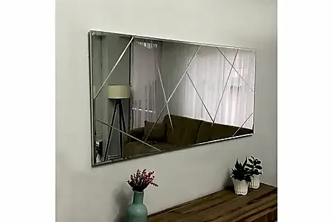 MONE AYNA DEKORATİF ASİMETRİ SALON AYNASI, 60X120