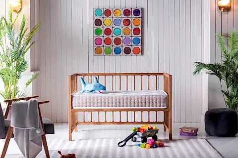 ALOE VERA SÜNGERLİ BEBEK YATAĞI, 60X120