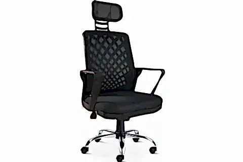 TELAFER FİLELİ YÖNETİCİ OFİS SANDALYESİ, SİYAH