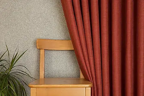 FON PERDE KETEN KİREMİT RENGİ 1-2,5 ORTA SIK PİLE 90X260