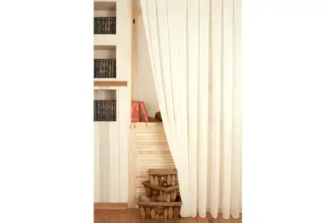 VİSKONLU ŞANTUKLU TÜL EKRU 1-3 SIK PİLE 100X260