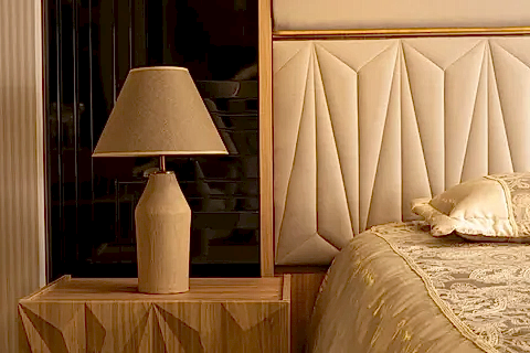 TOQUE DOKULU TERRACOTTA ABAJUR