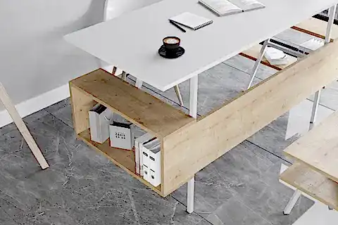 LAGOMOOD İRONY JOLİNE OFİS TAKIMI, MEŞE BEYAZ