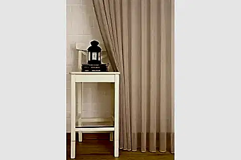 MASSARELLİ KETEN TÜL PUDRA RENGİ 1-3 SIK PİLE 100X260