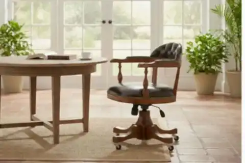 ORİN SUNİ DERİ OFİS SANDALYESİ, CEVİZ