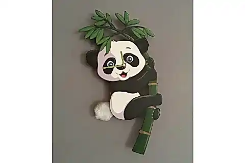 PANDA DEKORATİF SARKAÇLI DUVAR SAATİ