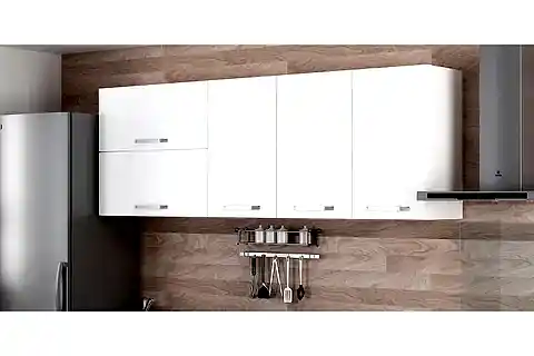 MİNAR 210 CM MUTFAK DOLABI BEYAZ 210-B2-ÜST MODÜL