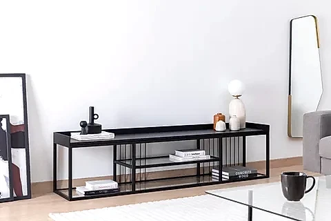 LOLA TV ÜNİTESİ, SİYAH, 180 CM