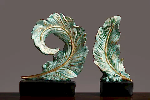 KAİDELİ SARMAL DİKEY TÜY OBJE SET, MİNT YEŞİLİ