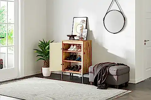 LUMO ÇOK AMAÇLI DOLAP, 2 KAPAKLI 3 RAFLI