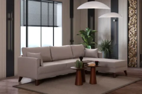 GLORİA KÖŞE KOLTUK, KREM, SAĞ KÖŞE