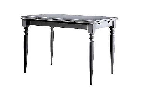 WHİTE ÇİZİLMEZ AÇILIR MUTFAK MASASI, BEYAZ, 70X110