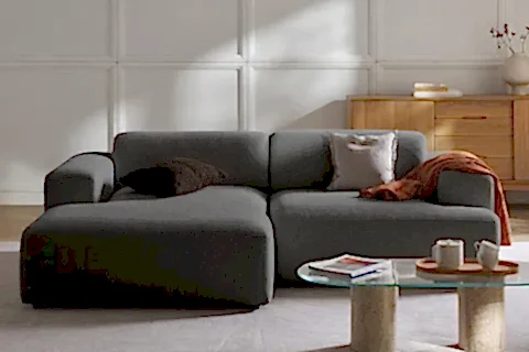 MOLLY MİNİ SOL KÖŞE KOLTUK, ANTRASİT, KETEN