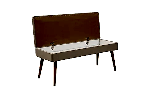 VİNA KUMAŞLI SANDIKLI BENCH, ATLANTİK KREM, 1005