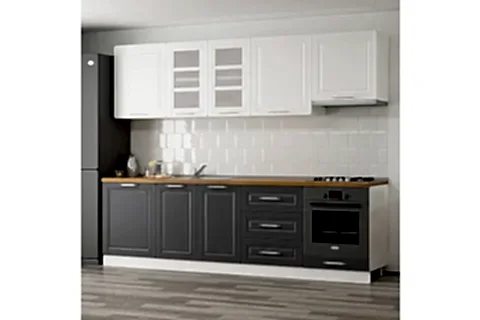270 CM MEBRAN C MUTFAK DOLABI BEYAZ ANTRASİT 270 MCBA1