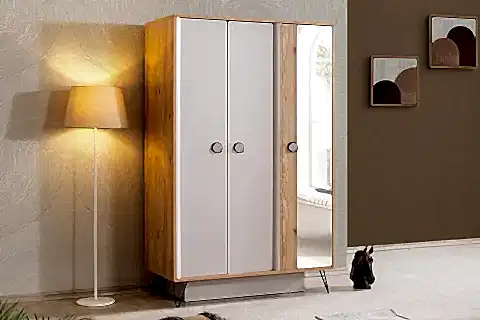 DOLUNAY GARDIROP, AYNALI, 3 KAPAKLI