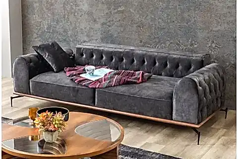 JAZZ KAPİTONELİ ÜÇLÜ KOLTUK, ANTRASİT