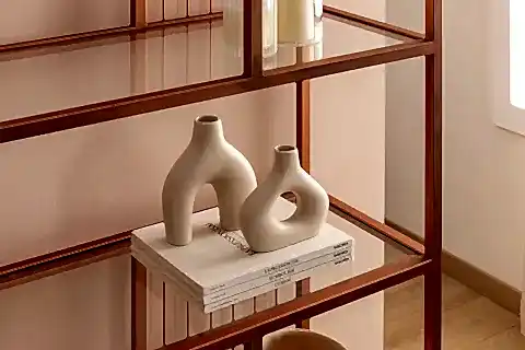 LOLA ROSE METAL KİTAPLIK, KIRMIZI, 120 CM