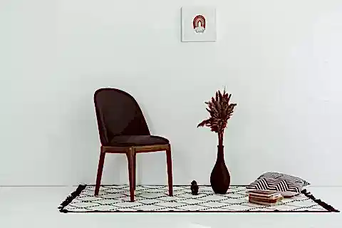 SERAMİK VAZO VE 15 ADET PAMPAS SİYAH/NATURAL .