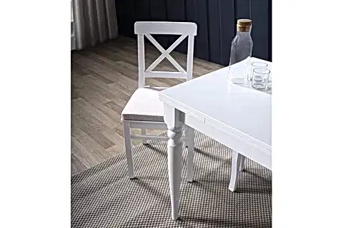 WHİTE ÇİZİLMEZ AÇILIR MUTFAK MASASI, BEYAZ, 70X110