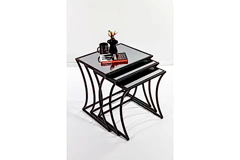 DURRES ZİGON SEHPA, SİYAH/FÜME