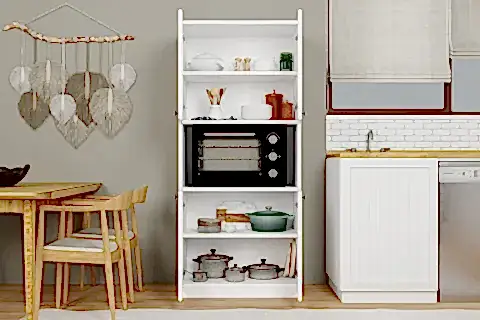 LUCAS ÇOK AMAÇLI DOLAP, BEYAZ, 4 KAPAKLI