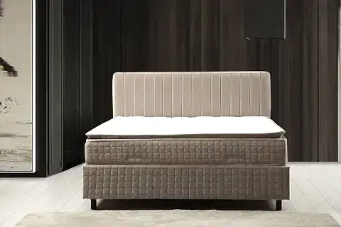 SAFİR BAZA BAŞLIK VE YATAK SETİ, PEDLİ, 90X190