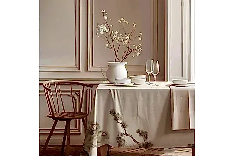 UZAK DOĞU PAMUK MASA ÖRTÜSÜ, 100X100 CM