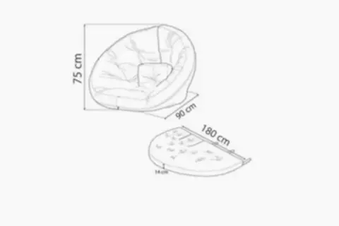 TUBİHOME GENÇ YER MİNDERİ, TURUNCU