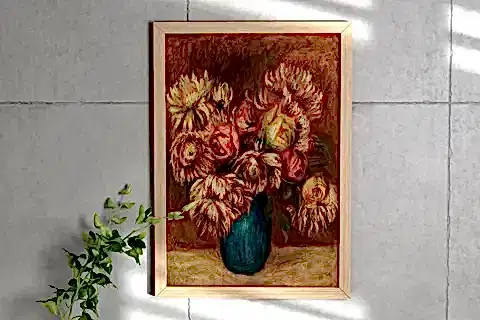 VINTAGE FLOWERS İKİLİ ÇERÇEVELİ TABLO