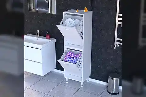 İLKİM ALT VE ÜST MODÜL SEPETLİ BANYO DOLABI, 35 CM