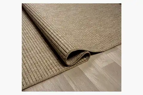 QUEEN JÜT HASIR GÖRÜNÜMLÜ DOKUMA HALI, BEJ, 80X150, 672