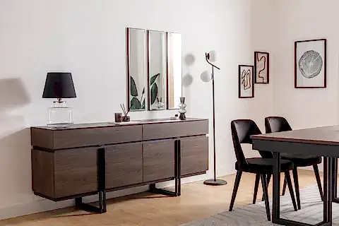 LİNE YEMEK ODASI TAKIMI, ARAL SİYAH