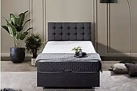 VENEDİK BAZA BAŞLIK SETİ, ANTRASİT, 90X190