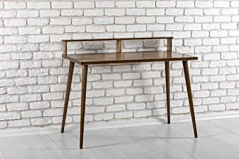 WOODFACE KELLY ÇALIŞMA MASASI, DOĞAL AHŞAP, CEVİZ