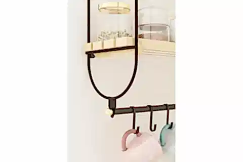 BİNO BARDAK ASKISI MUTFAK RAFI DÜZENLEYİCİ, 6 KANCALI