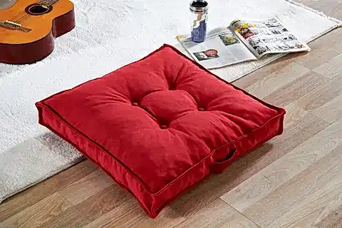TUBİHOME BİSKÜVİ YER MİNDERİ, KIRMIZI